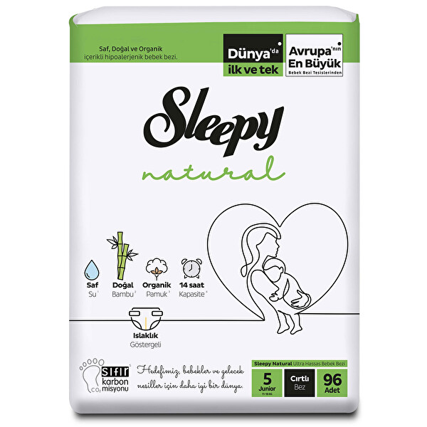 Sleepy Naturel Jumbo Junior 5 Beden 96 Adet